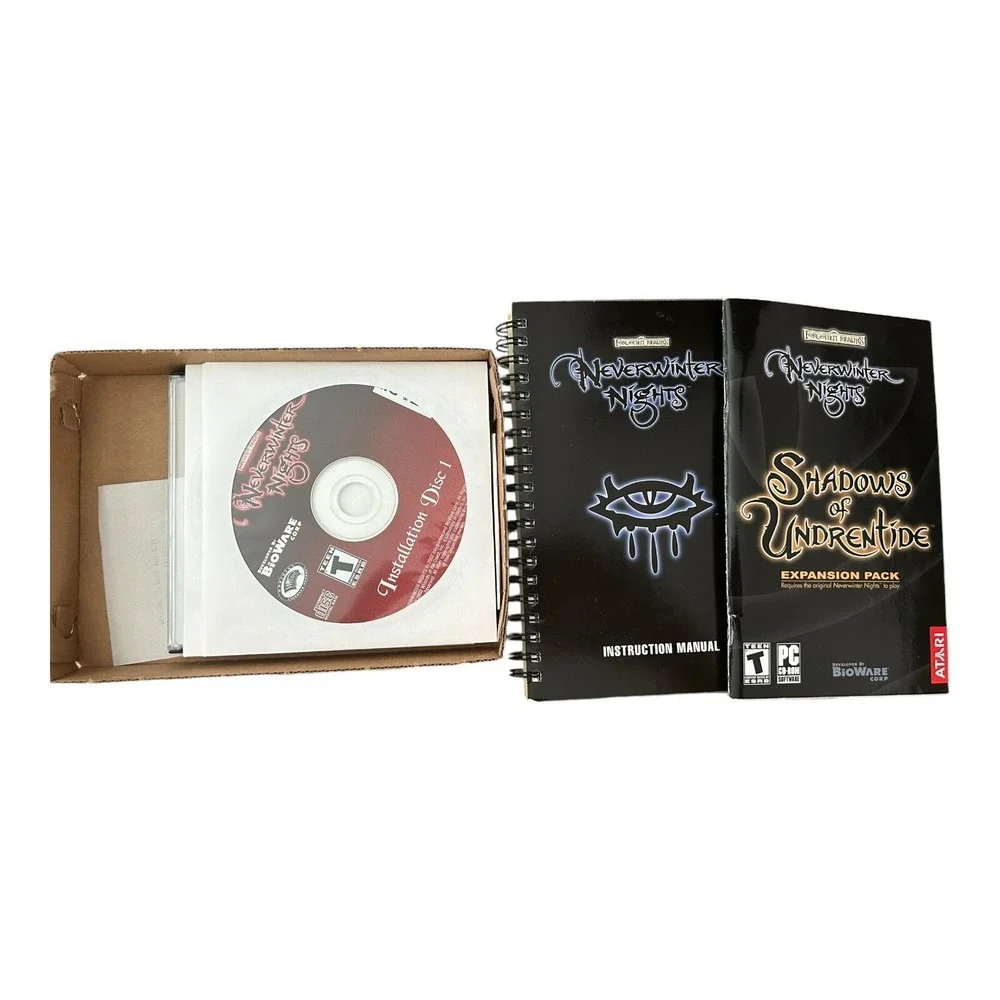 Bio Ware Neverwinter Nights Forgotten Realms PC CD-ROM Video Game Complete CIB
